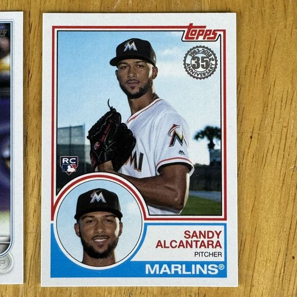 Miami Marlins 12 Card Lot NM Sandy Alcantara 2018 Topps Chrome RC Marte Refractr - Picture 3 of 13